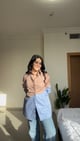Cameo Shirt Brown/Blue color
