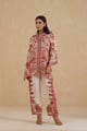 Dariya Paisley Co-Ord Set Cream/Red color