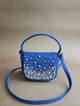 Crystal Denim Bag Blue color