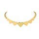 Heart Choker Necklace Gold color