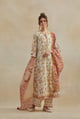 Beige Cotton Straight Kurta Set Beige/Yellow color