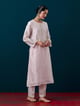All Over Motifs Yoke Kurta with Pant Pink color