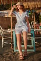 The Pure Abundance Shorts Blue color