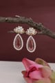 Pushp Long Earrings Pink color
