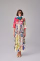 Sara Dress Multi Pink/Yellow color