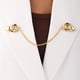 Moon Snail Link Brooch Gold Gold color