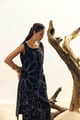 Black Dori Emb Dress Black color