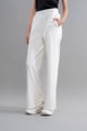 Snugknit Ivory Flared Pants White color