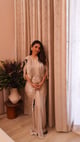 Capri Kaftan Gown Ivory color