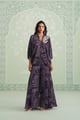 Itika Printed Crepe Sharara Set Purple color