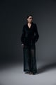 Adele Blazer and Sheer Pants Black color