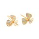 Tiny Fiore Earrings - Powder Blue Blue color