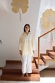 Collared Short Kurta - Melon Yellow Melon Yellow color