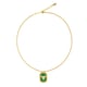 Taurus Zodiac Tablet Reversible Necklace with Chrysoprase Green color