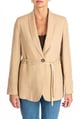 Belted Relaxed Blazer Beige color