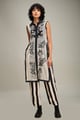 Off White Ahyana Applique Kurta Set Off White/ Black color