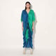 Aphelion Ombre Kaftan Dress Green/Blue color
