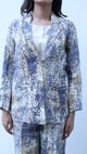 Indigo Print Blazer Indigo color