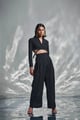 Marcella Crop Blazer Black color