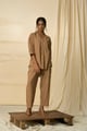 Desert Kala Cotton Trousers Beige/Brown color