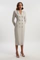 Bandage Form Fitting Embellished Maxi Dress Grey color