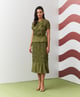Aster Skirt Set Green color