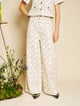 Peche Ditsy Denim Jeans Off-White color