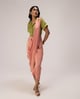 Trisha Co-Ord Set Pink/Olive Green color