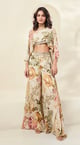 Contemporary Clothing Set Ivory color