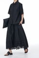 Betsy Black Lace-Embroidered Skirt Co-Ord Set Black color
