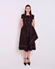Alessia Dress Chocolate Brown color
