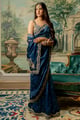Ada Saree Set Blue color