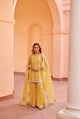 Nazneen - Yellow Organza Sharara Set Yellow color