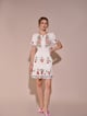 Eva Embroidered Dress White color