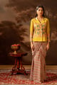 Tamaya Embellishment Drape Saree Jacket Set Yellow color