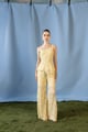 Butter Yellow One-Shoulder Lace Co-ord Set - House of Araish - Image 1