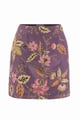 Taylor Embroidered Mini Skirt Purple/Pink color