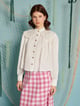 Marine Bow Blouse White color
