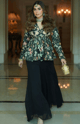 Summiyya Patni in the Yvette Peplum Set Black color