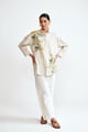 Stripe Garden Set Beige/White color
