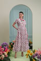 Pamplona Dress White/Pink color