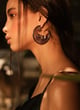 Lynn Hoop Earrings Red color