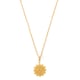 Manipura Chakra Charm Necklace Gold color