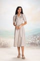 Tsukiyama Ira Dress Beige color