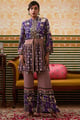 Mehr Embroidered Kurta Set Purple color