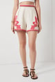 Scarlet Bloom Shorts Cream/Pink color