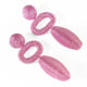 Fontana Earrings Pink color