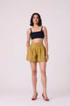 Maxim Linen Shorts Olive color
