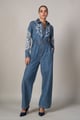 Lisa Denim Jumpsuit Blue color