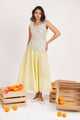 Summer Bloom Dress Yellow/Blue color